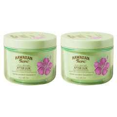 Hawaiian Tropic After Sun Body Butter with Coconut Oil, Beach Essentials, Tan Extender Lotion, 8oz each, Twin Pack (Pack of 2)