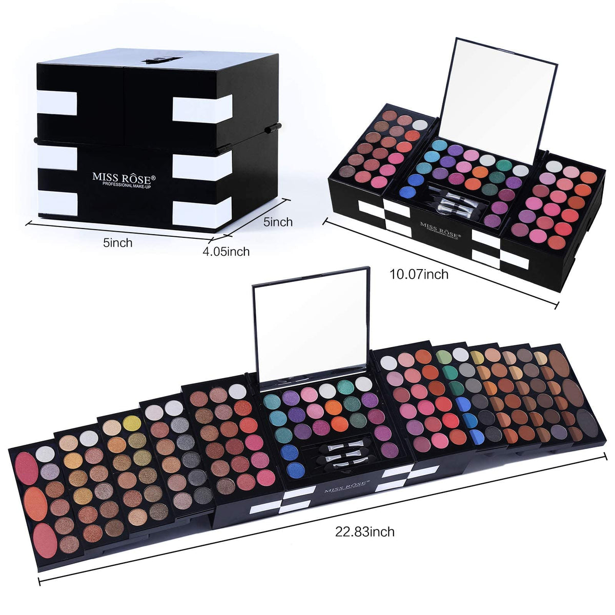 NALACAL Eye Shadow Palette Set, All In One Makeup Kit 142 Colors Matte Shimmer Colorful Gifts For Women Professional Cosmetics Fashion Women Makeup Case Full Make Up Eye Shadow Palette