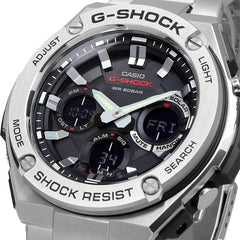 G-Shock Casio G-Steel Solar Analog Digital Men's Watch (Black) GST-S110D-1ADR / GSTS110D-1A, bracelet