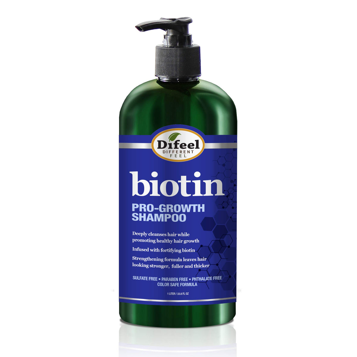 Difeel Pro-Growth Biotin Shampoo 1000ml - Shampoo for Thinning Hair and Hair Loss