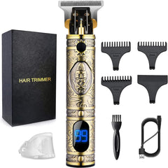 ELTERAZONE Hair Clippers for Men, Professional Hair Trimmer T-Blade Trimmer Electric Haircut Kit Cordless Rechargeable Zero Gapped Edgers Clippers Beard Trimmers Grooming Kit Men's