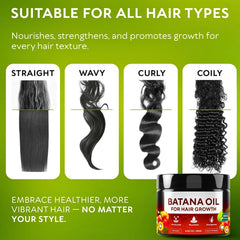 Batana Oil Organic Hair Cream - 100% Natural Batana Oil for Hair Growth, Prevent Hair Loss, Eliminate Split Ends, Repair Damaged Hair, Honduras Raw Botana Oil Hair Growth Thick Cream for Women & Men