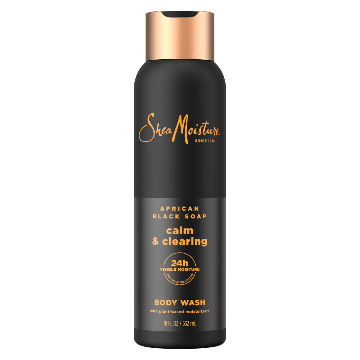 SheaMoisture, Calm & Clearing Body Wash, African Black Soap, 18 fl oz (532 ml)