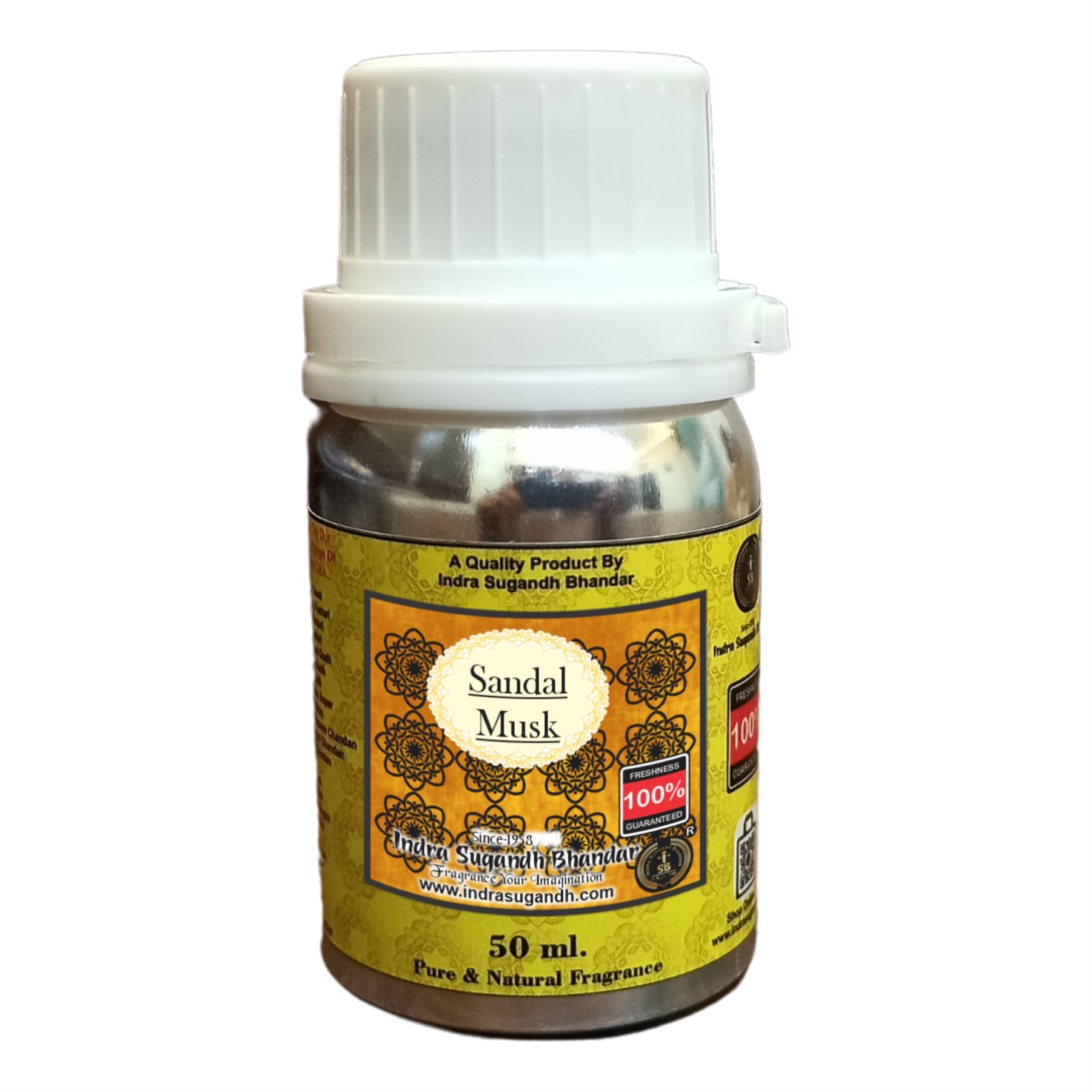 INDRA SUGANDH BHANDAR Attar For Men|Women Original Sandal Musk Rare Chandan & Kasturi Combination Long Lasting Fragrance 12ml Rollon Pack