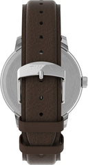 Timex Easy Reader Men's 43mm Leather Strap Watch-Brown