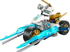 LEGO NINJAGO Zane’s Ice Motorcycle Toy for 7 Plus Year Old Boys & Girls, Dragons Rising Motorbike Set with a Zane Character Minifigure, Ninja Adventure Playset, Small Vehicle Gift for Kids 71816