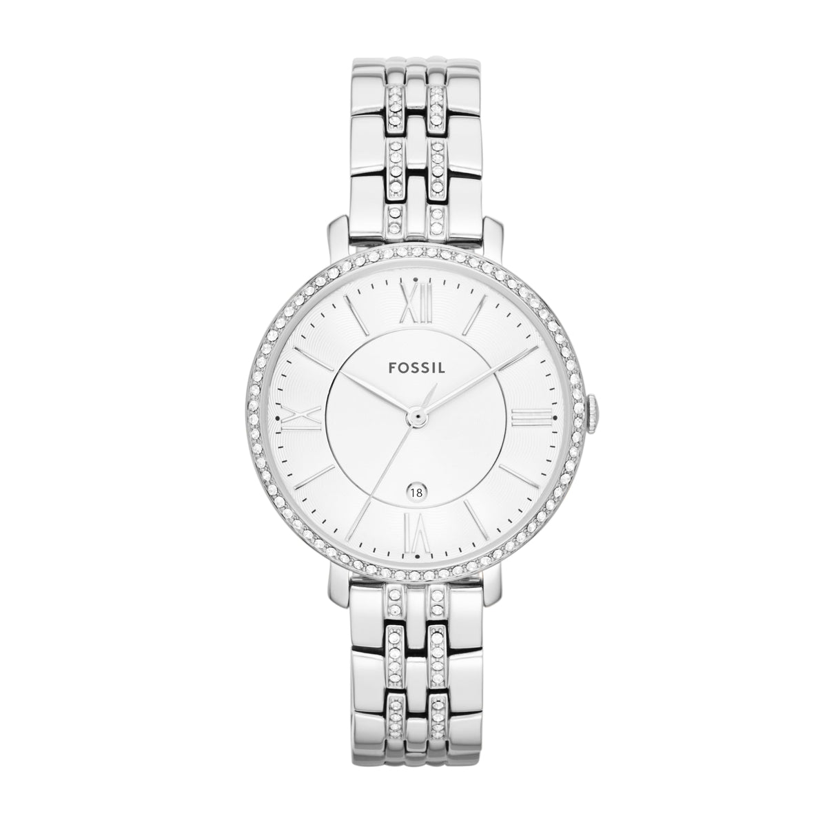 Fossil Women's Quartz Watch, Analog Display and Stainless-Steel Strap Silver