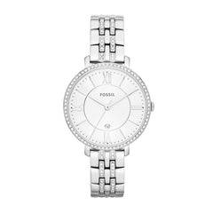 Fossil Women's Quartz Watch, Analog Display and Stainless-Steel Strap Silver