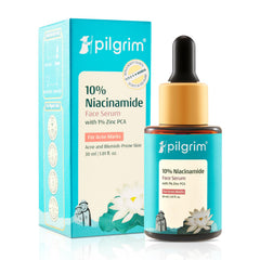 Pilgrim 10% Niacinamide Face Serum For Acne Marks 30ml | Fades Blemishes & Dark Spots | Oil Control | Brightens & Evens Skin Tone | All Skin Types | Women & Men |