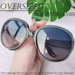 Joopin Polarized Sunglasses for Women, Ladies Big Frame Polarized Eyewear UV400 Protection Driving Fishing - Gris/Blue Pink