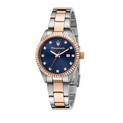Maserati R8853100507 Rose Gold PVD Steel Women's Watch, Multicoloured, 31mm, Bracelet, Multicoloured, 31mm, Bracelet