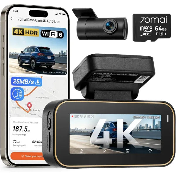 70mai Dash Cam 4K A810 Lite Set (A810LITE-RC21)