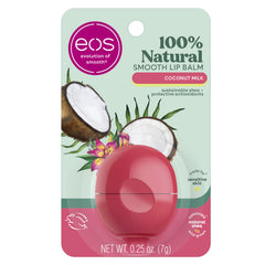 EOS 100% Natural Lip Balm- Coconut Milk, All-Day Moisture, Made for Sensitive Skin, Lip Care - 0.25 oz