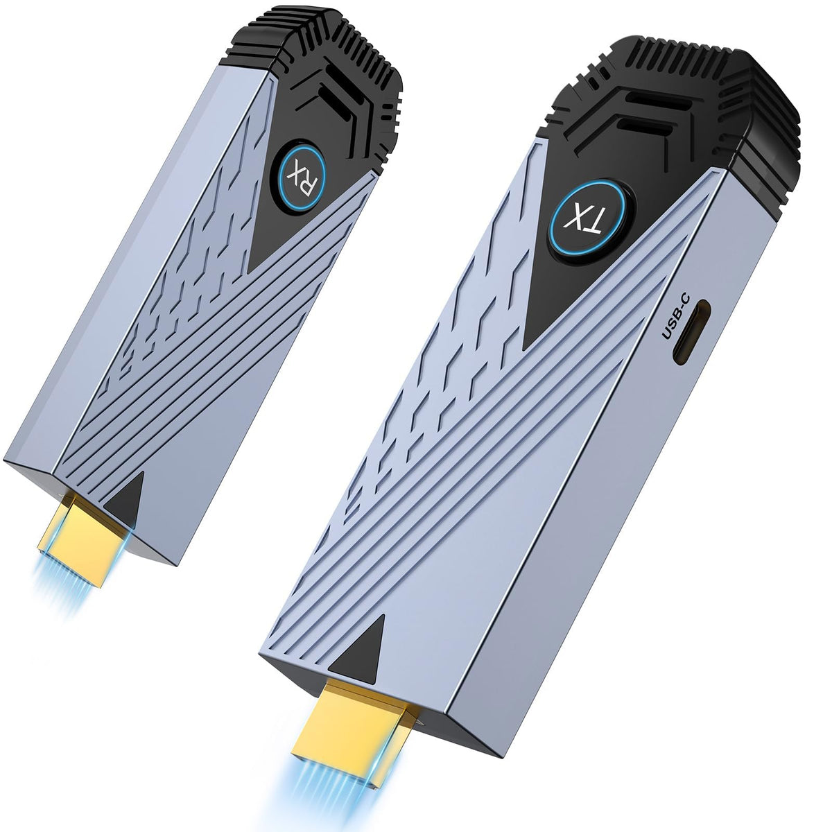 PFUTURE Wireless HDMI Transmitter and Receiver 1080P@60Hz, 2.4/5GHz Wireless HDMI Extender Adapter. Stream Wirelessly from Camera, DSLR, PC, Laptop to TV/Projector/Monitor. No Hassle, No Cables