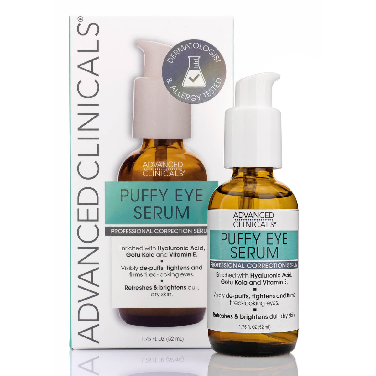 Advanced Clinicals, Puffy Eye Serum, Professional Correction Serum, 1.75 fl oz (52 ml)