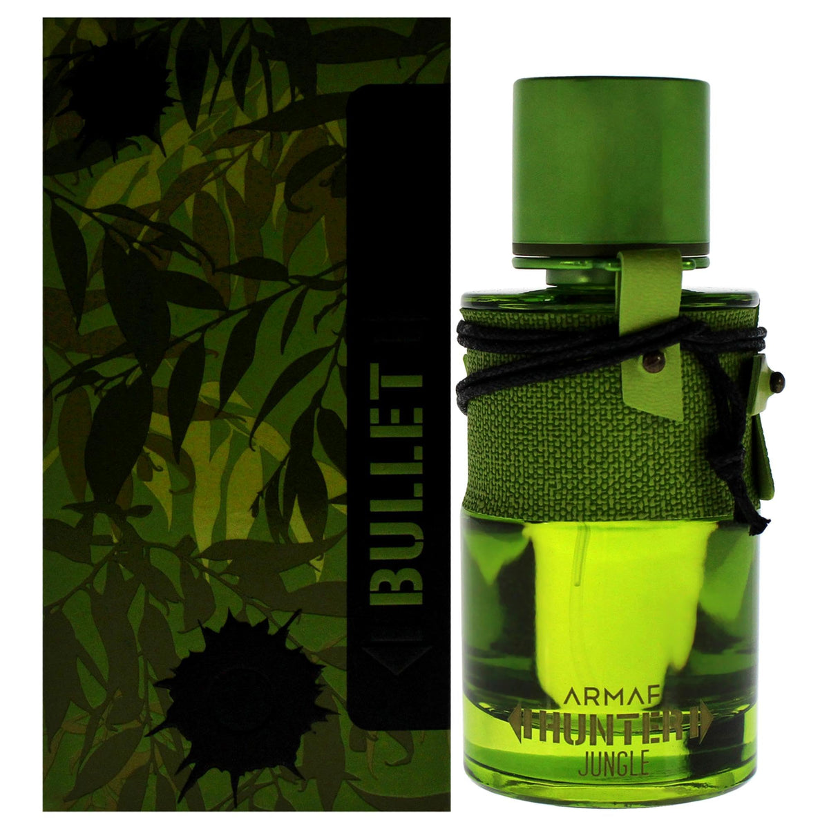 Armaf New Hunter Jungle Green Bullet Eau De Parfum 100ml Perfume For Men, Amber Leather, Premium Fragrance for Him