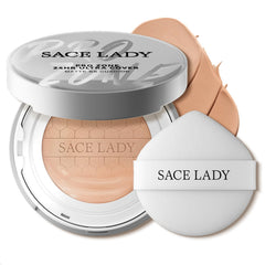 SACE LADY Oil Control BB Cushion Foundation, Full Coverage Long Lasting Ultra Matte BB Foundation Makeup Covers Face Blemishes Evens Skin Tone Face Cosmetics, 0.42Oz (#05, 0.42Oz)