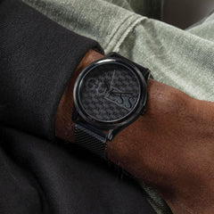 GUESS Men's 44mm Watch - Black Bracelet Black Dial Black Case