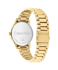 Calvin Klein CK ICONIC Unisex Watch, Analog - Gold / Light Champagne Gold