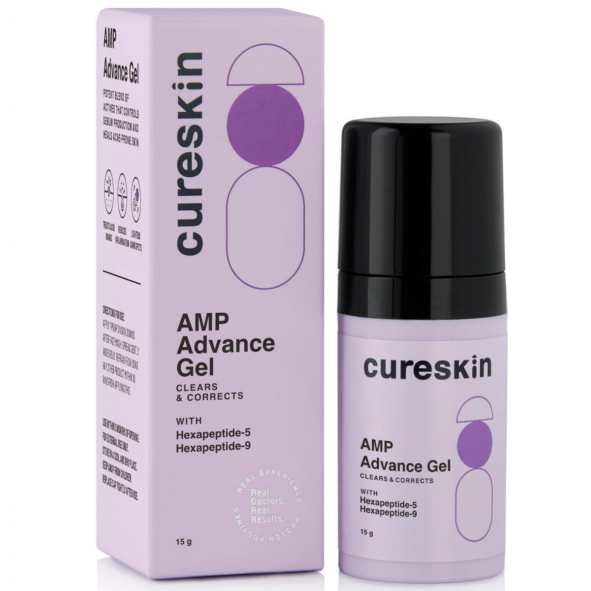 AMB Cure Skin Advance Gel | Purifying Gel for Face and Body | Softens and Soothes Blemish-Prone Skin, 15g (Pack of 1)