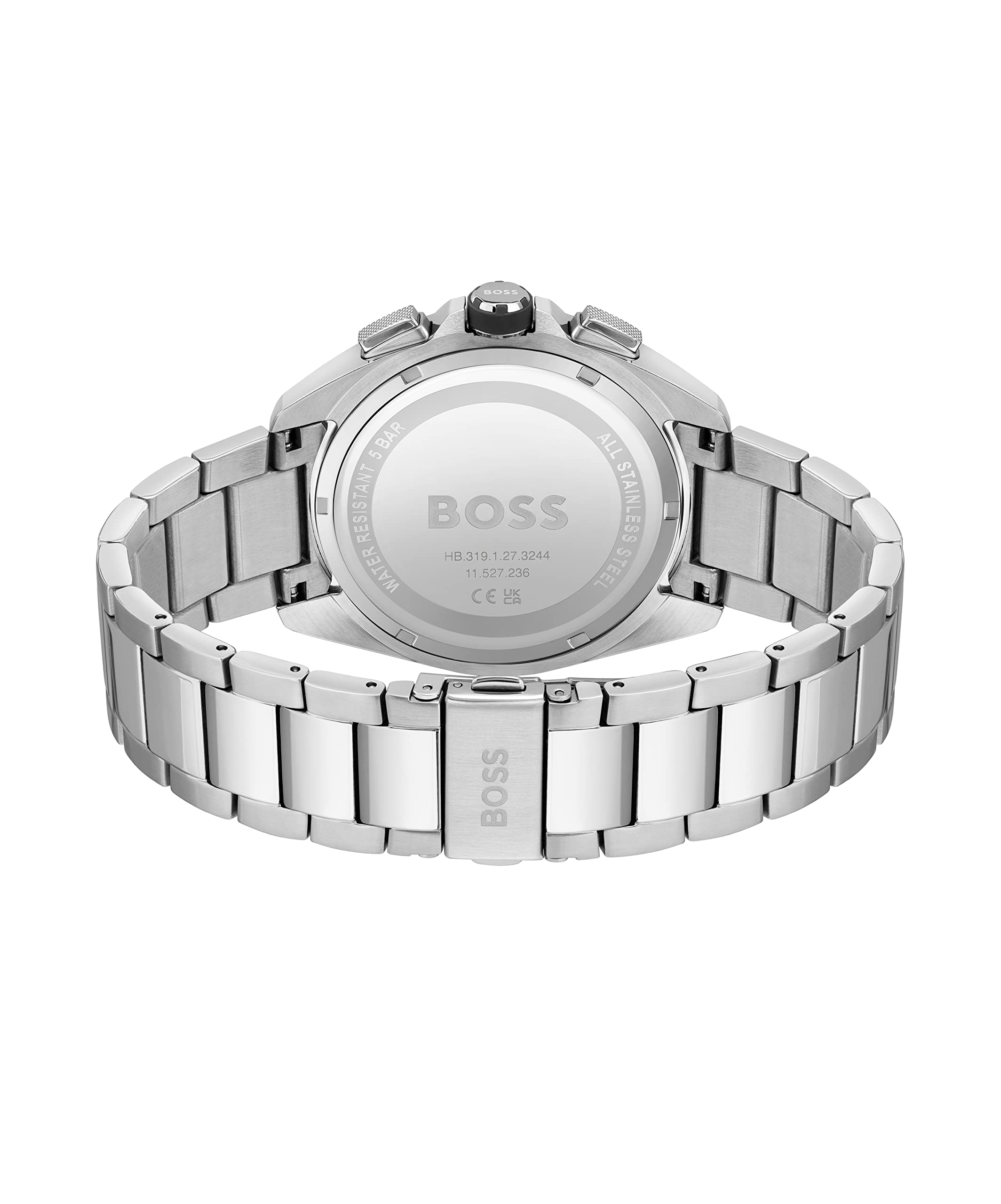 Hugo Boss VOLANE Men's Watch, Analog - Silver / Black