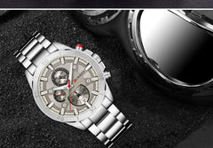 Curren Casual Watch For Men - Stainless Steel Band - 8275