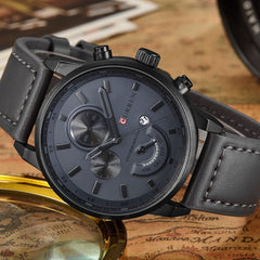 CURREN Casual Men's Watch Analog Leather - 8217 - Gray