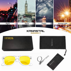 KANASTAL Polarized Sunglasses Men, Fashion Square Sun Glasses Women, Classic Shades for Womens, Driving Fishing Outdoor 100% UV400 Protection