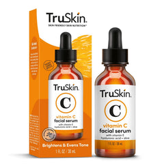 TruSkin Naturals Vitamin C Serum for Face, Topical Facial Serum with Hyaluronic Acid & Vitamin E, 1 oz.