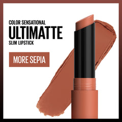 Maybelline New York Color Sensational Ultimatte Neo-Neutrals Slim Lipstick, More Sepia