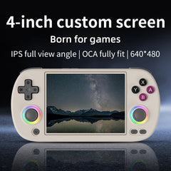 HANHIBR RG40XX H Retro Handheld Game Console, Linux OS Built-in 64G TF Card Retro Video Games Consoles 4.0 Inch IPS Screen Portable Pocket Video Player 5500+ Games (Gray)