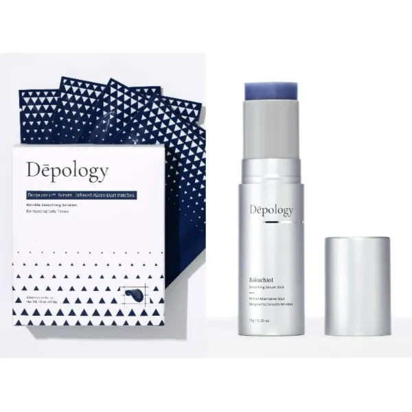 Depology Deepcare+ Serum-Infused Micro Dart Patche, Bakuchiol Smoothing Serum Stick