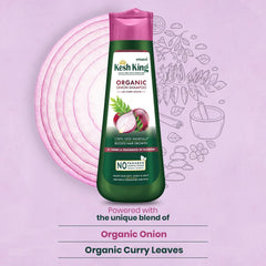 Kesh King Ayurvedic Onion Shampoo with 21 Herbs, Reduces Hairfall & Boost Hair Growth, 300ml