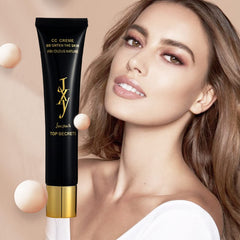 40ml Attire Small Concealer Moisturizing Base Pre-Makeup Natural Liquid Foundation Black Moisturizing Full Coverage Foundation (A, One Size)