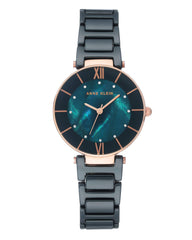 Anne Klein Women's AK/3266 Premium Crystal Accented Ceramic Bracelet Watch