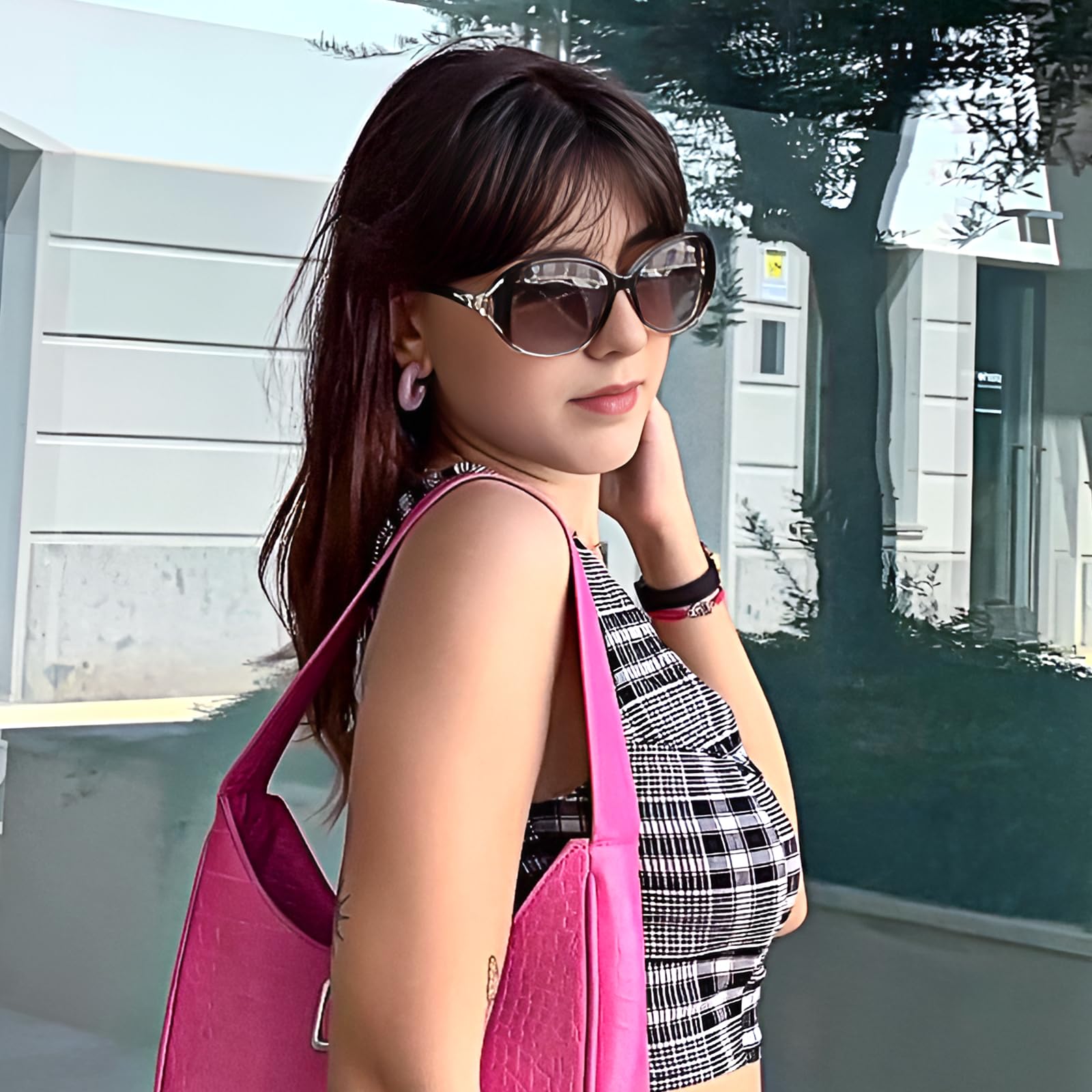 FIMILU Sunglasses for Women Trendy Polarized Sunglasses Oversized Big Sun Glasses Ladies Shades UV Protection
