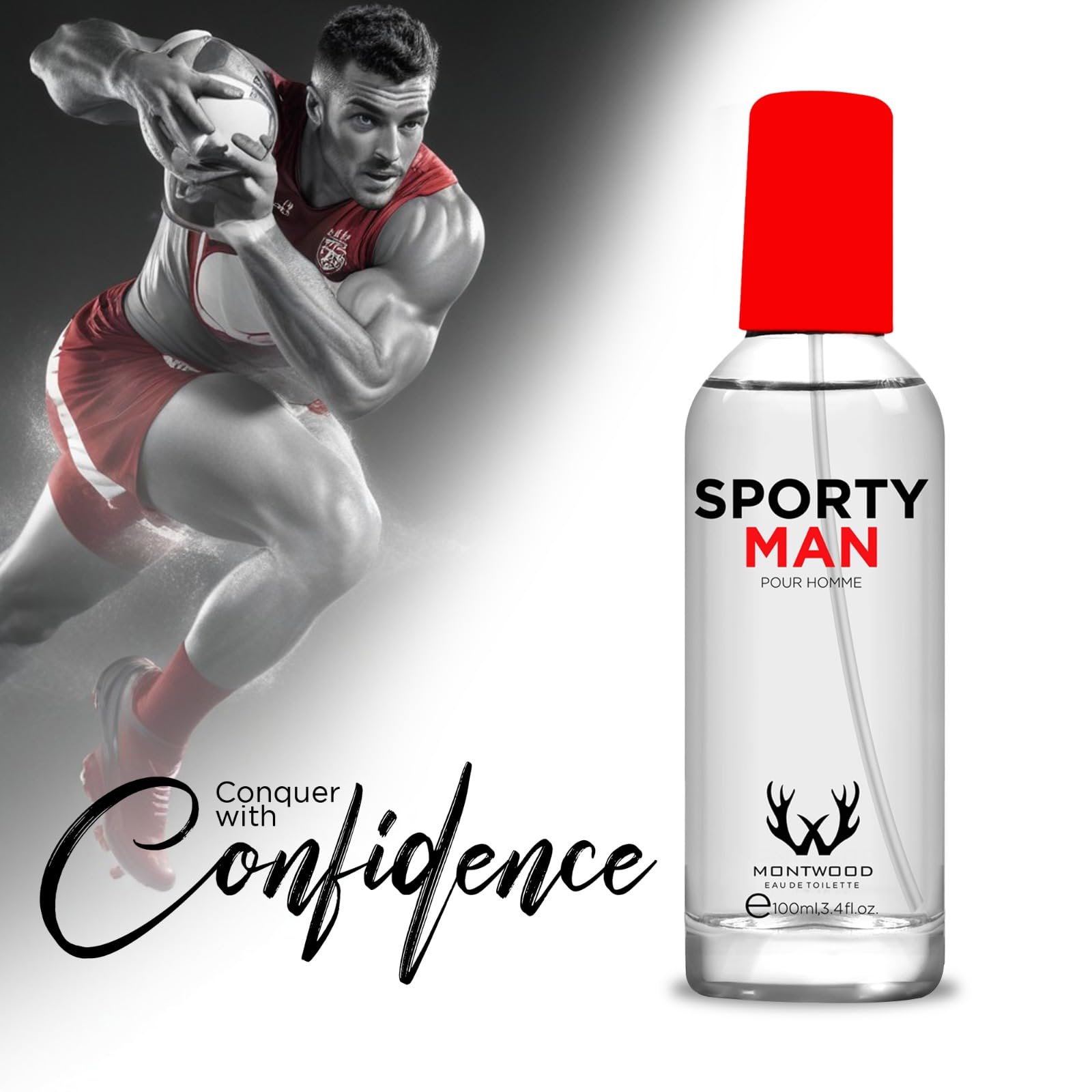 Montwood Sporty Man Pour Homme: Eau de Toilette Pour Homme | Perfume for Men 100ml