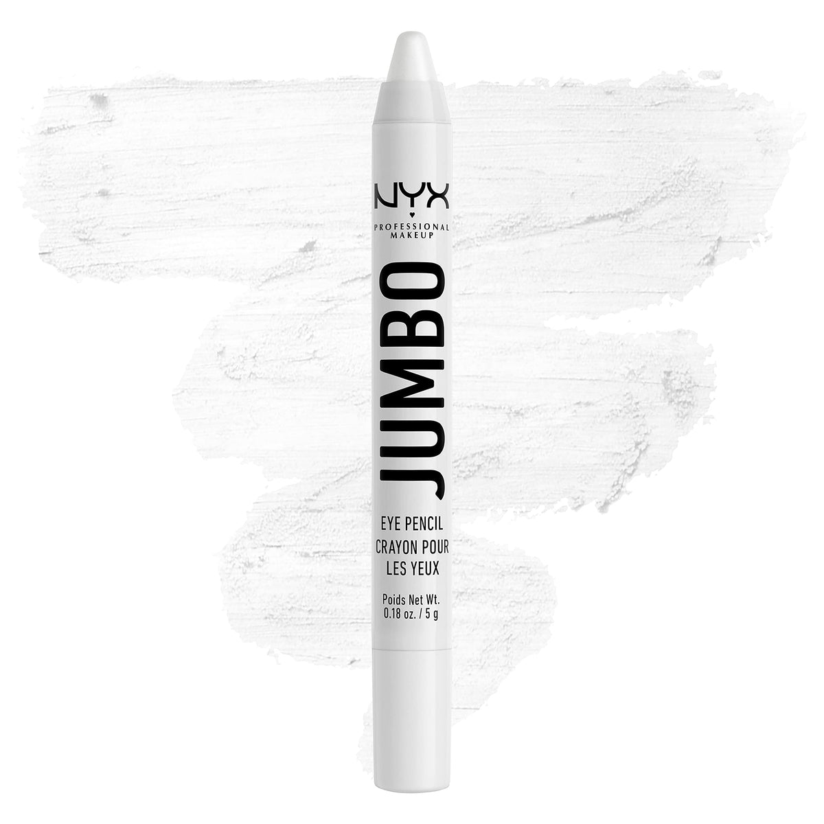 NYX PROFESSIONAL MAKEUP Jumbo Eye Pencil, Blendable Eyeshadow Stick, Eyeliner Pencil & Highlighter, No Pulling, Tugging or Fading, Cruelty Free - Shade: Milk
