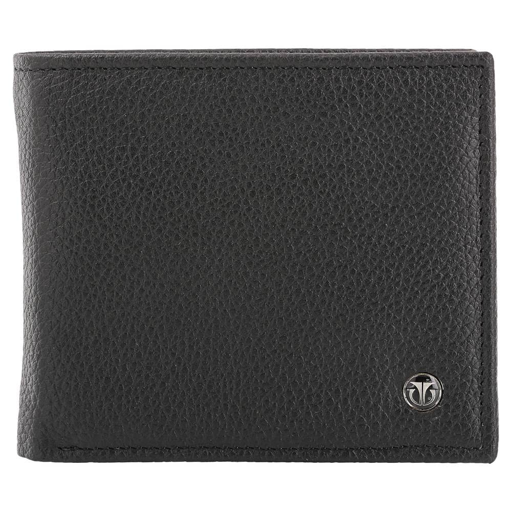 TITAN Men's Bifold Leather Wallet - Black