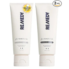 Remedy Science KP Duo Exfoliating Body Scrub and Moisturizer for Smoother Skin Keratosis Pilaris and Chicken Skin Glycolic Acid, Retinol, Urea, Ceramides By Dermatologist Dr. Shah 6.8 + 7.7 fl oz