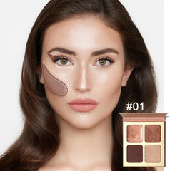 Maffick Face and Eye Makeup Palette Sculpt, Illuminate and Beautify Skin Tone, Multi-Purpose Shadow, Blush, Bronzer and Highlighter (01, 106g)