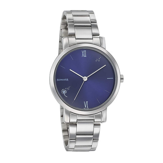 Sonata Play Analog Blue Dial Women's Watch-NN8164SM01/NP8164SM01