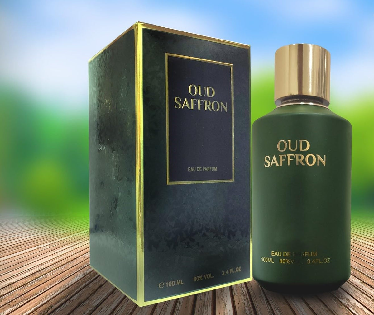 Oud Saffron Perfumes for Men and Women (100ml)| Long Lasting Fragrance with Blend of Woody Oud and Spicy touch