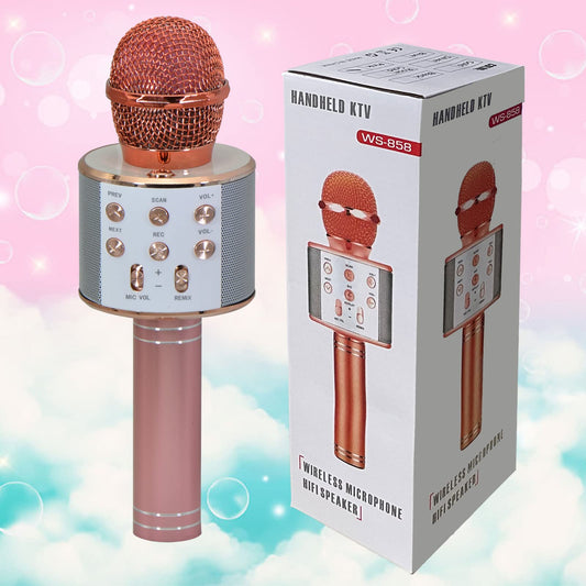 AWH Keyian Microphone Karaoke Kids, Toys for 4-10 Year Old Girls Karaoke Microphone Kids Birthday Gifts for 4-10 Year Old Girls Rose Gold