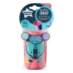 Tommee Tippee Easiflow Tumbler 360 Beaker Cup 250ml x 1 -Blue/Pink