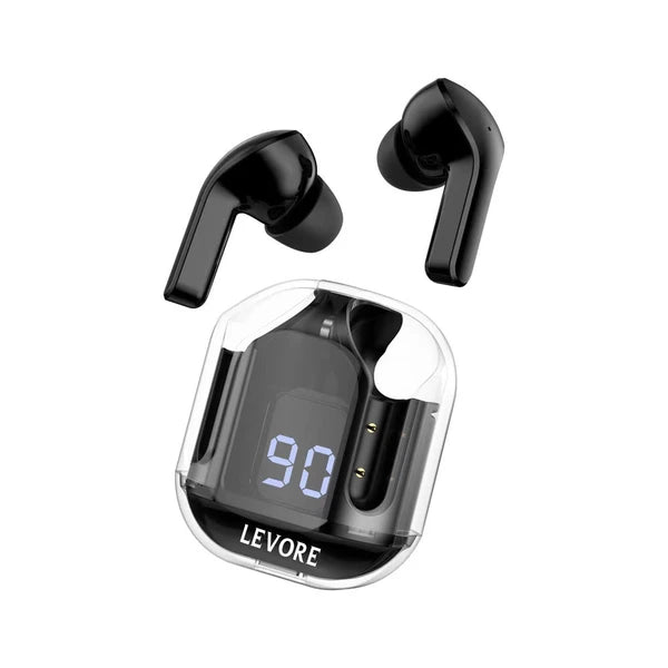 Levore Bluetooth Earphone TWS Crystal with Screen Display (LBT301)