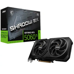 MSI GeForce RTX 5060 Ti 16GB SHADOW 2X OC Plus Graphics Card (G506T-16S2CP) - Black