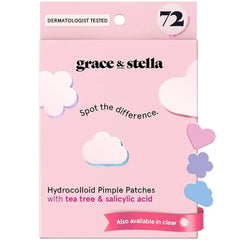 grace & stella Award Winning Pore Strip Pimple Patches for Face Heart Hydrocolloid Zit Stickers that Help Soothe & Conceal Breakouts Cute Patches Dermatologist Tested.