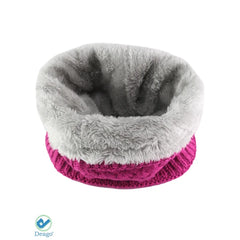 Deago Harsh Winter Double-Layer Fleece Neck Warmer Scarf for Men and Women