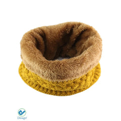 Deago Harsh Winter Double-Layer Fleece Neck Warmer Scarf for Men and Women